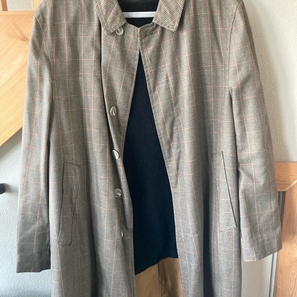 Vintage‎ Plaid Women's Winter Coat with Removable Fleece Lining Sz XL - Picture 12 of 12